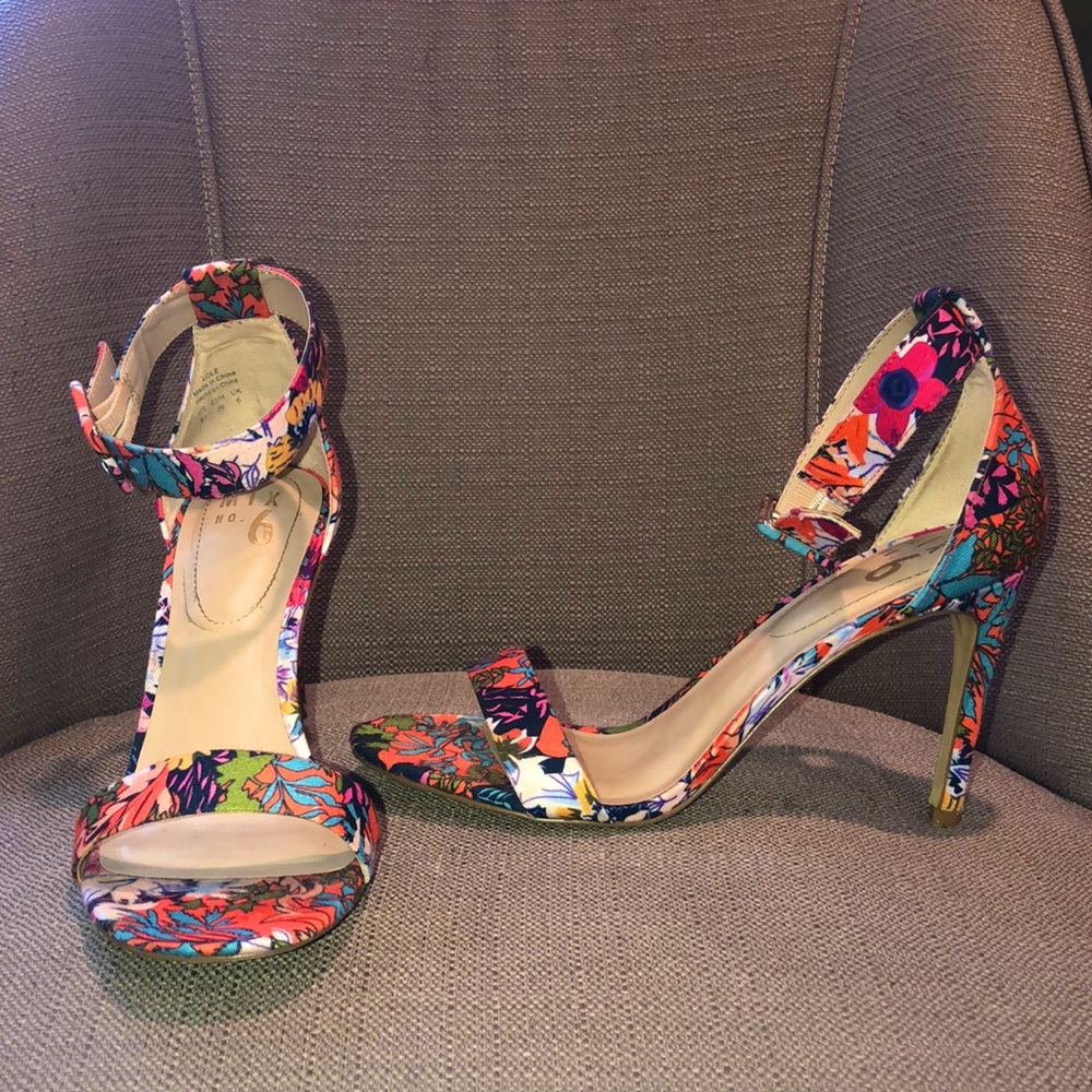 Floral Multicolored Heels